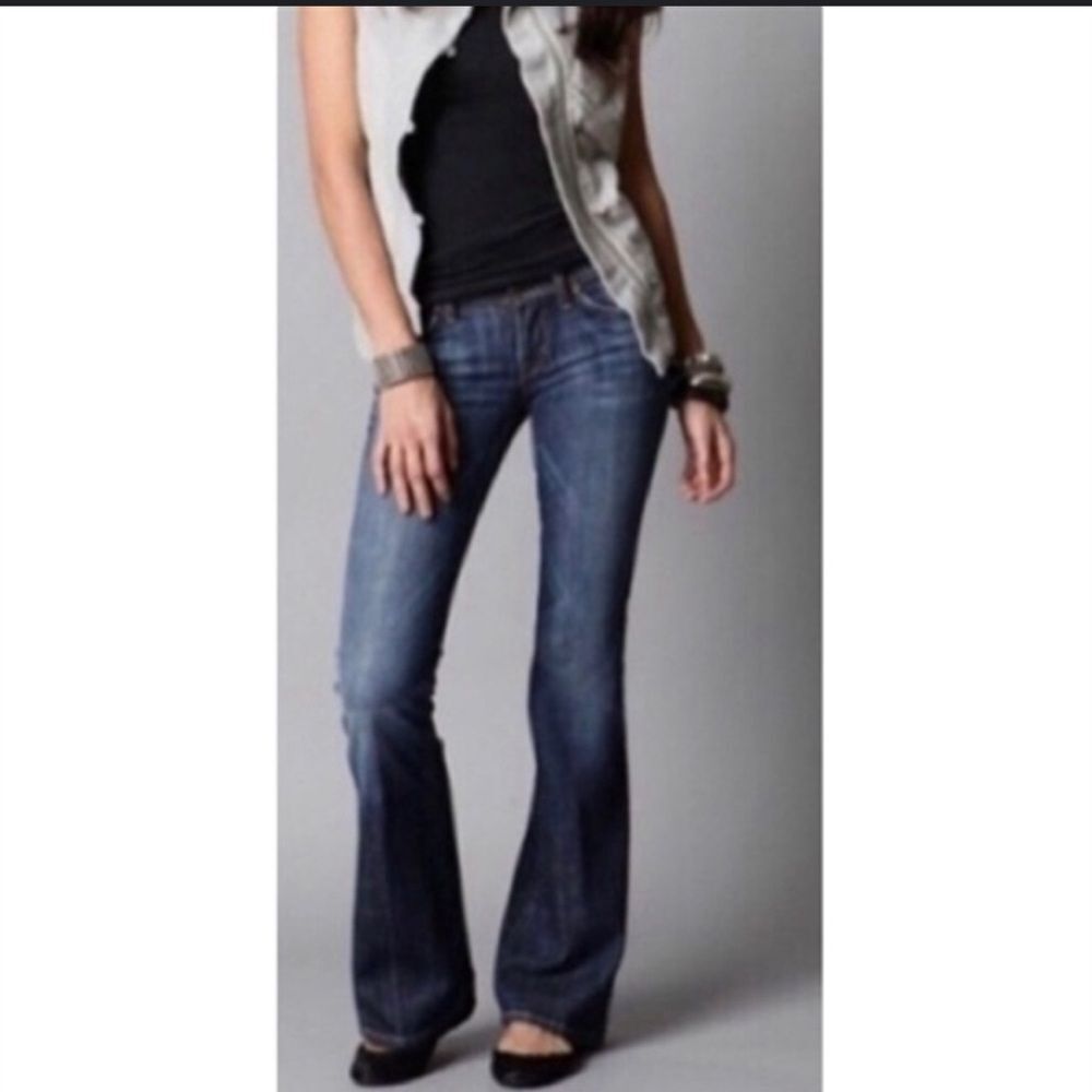 Citizens Of Humanity Margo Low Waist, Boot Cut Stretch Blue Jeans